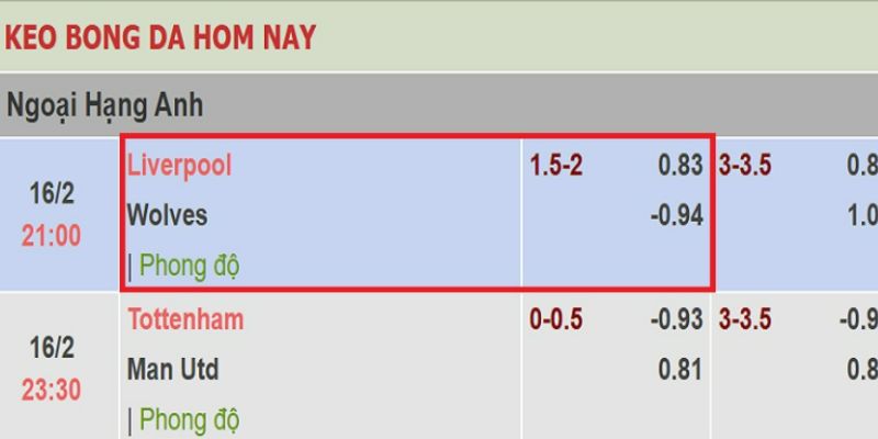Ví dụ cơ bản về Odds Malaysia cho người mới